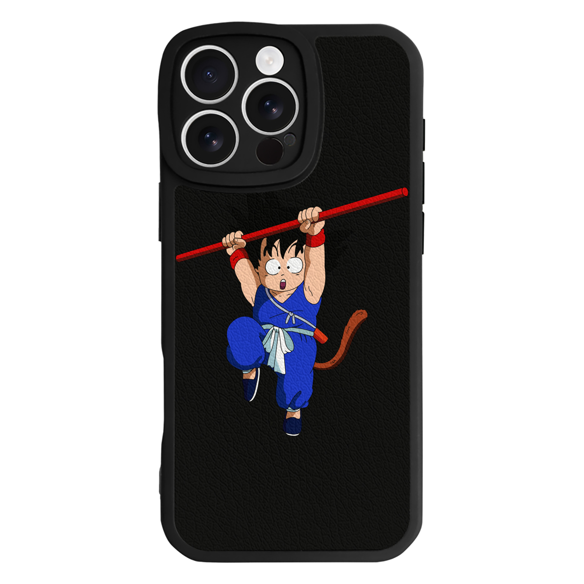 （画像用） ドラゴンボール 孫悟空（そん ごくう）Son Goku カカロット DRAGON BALL Kakarotto 【iPhone 16シリーズ対応】シリコンスマホケース（レザー調） 材質：シリコン